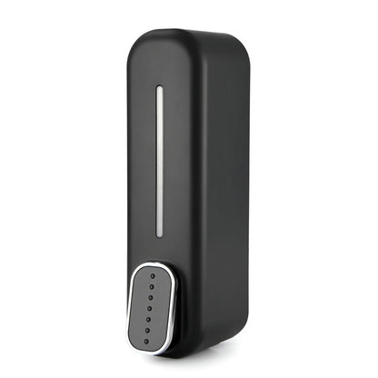 2 Pcs Black Modern Wall-Mounted Press Soap Dispenser - 300ml Refillable Pump for Bathroom & Kitchen