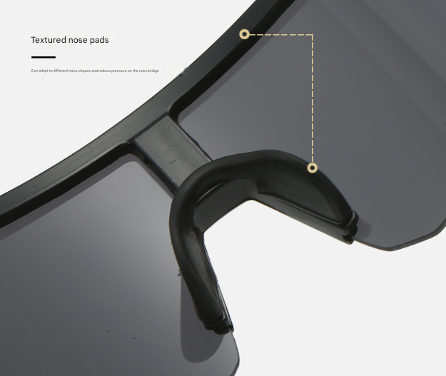 Black Temples and Orange Lenses Unisex Sport Cycling Sunglasses - Lightweight Wraparound Eyewear for Running & Outdoor Activities