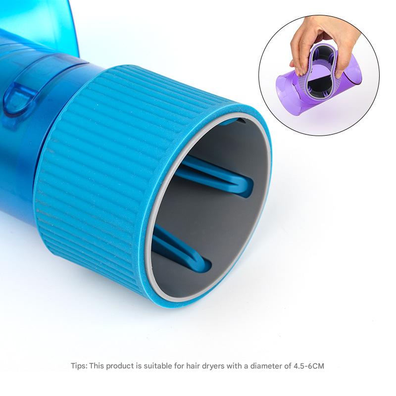 Black Wind Spin Hair Curler Diffuser - Universal Hair Dryer Attachment for Effortless Waves and Curls