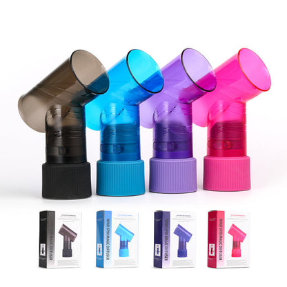 Purple Wind Spin Hair Curler Diffuser - Universal Hair Dryer Attachment for Effortless Waves and Curls
