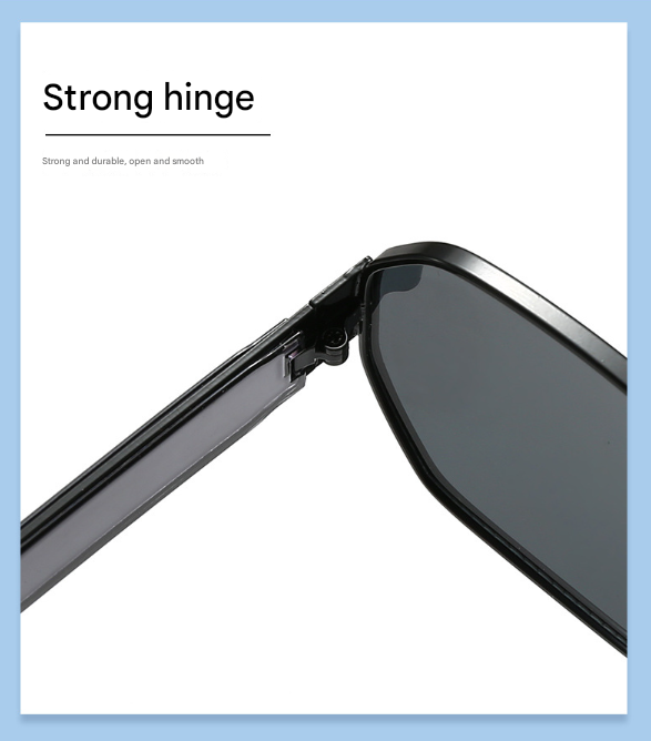 Gold Frame and Grey Lenses Modern Retro Geometric Sunglasses - Chic Metal Frame with UV400 Lenses and Black PU Leather Protective Case