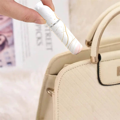 Black Chic Marble Travel Perfume Atomizer Set (3-Pack) - 5ml Leakproof Bottom-Fill Spray Bottles