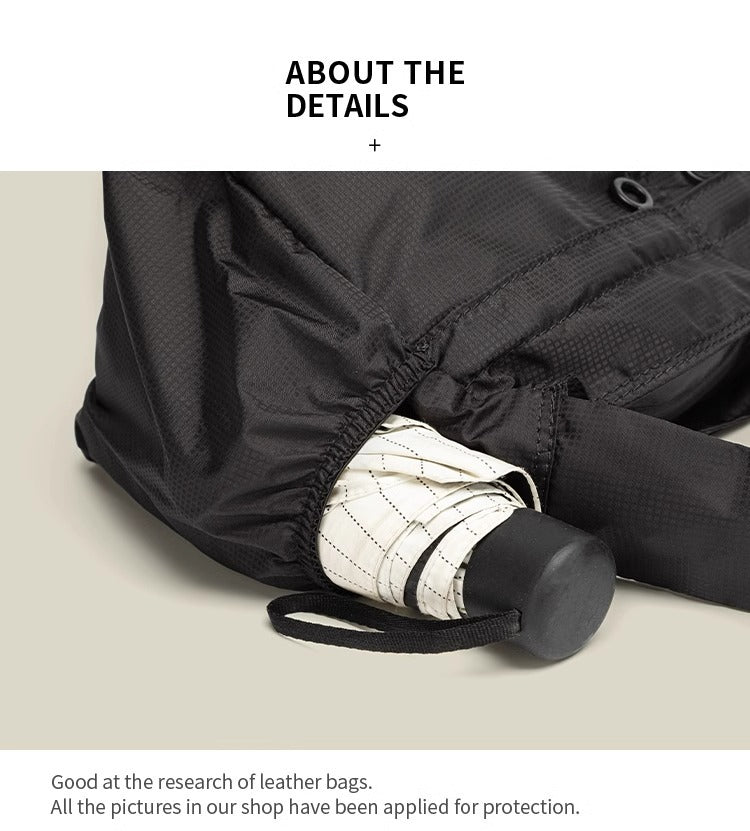 Green Large Capacity Nylon Tote Bag - Water Resistant Casual Shoulder Bag for Daily Use and Outdoor Activities