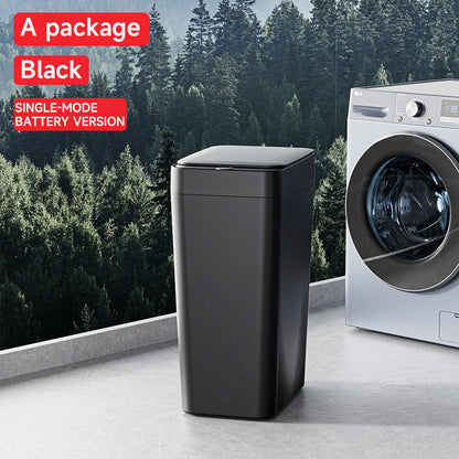 Black Smart Sensor Trash Can â€“ Slim, Durable, and Hands-Free Waste Bin for Kitchen, Bathroom, or Living Room