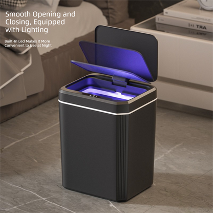 White Smart Sensor Trash Can â€“ 20L Capacity, Touch-Free Operation with Odor-Blocking & Waterproof Design