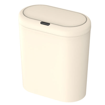 Beige Smart Sensor Trash Can â€“ 15L Capacity, Compact Design for Home Use with Automatic Induction Opening(Three sensor modes)