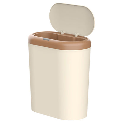 Grey Smart Sensor Trash Can â€“ 15L Capacity, Compact Design for Home Use with Automatic Induction Opening(Three sensor modes)
