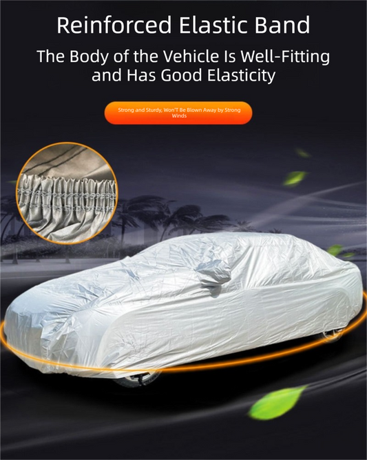 Silver 2S Universal Car Cover â€“ 170T Taffeta Fabric, All-Weather Protection for Cars(3500Ã—1700Ã—1500MM)