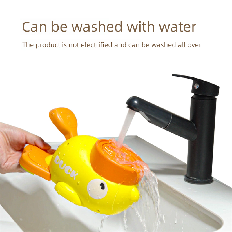 Yellow Interactive Duck-Shaped Automatic Pet Feeder â€“ Smart Treat Dispenser for Cats & Dogs with 3 Adjustable Port Sizes