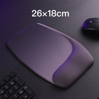 Purple Comfortable Memory Foam Wrist Rest Set â€“ Ergonomic Mouse Pad & Keyboard Hand Support for Office and Home Use