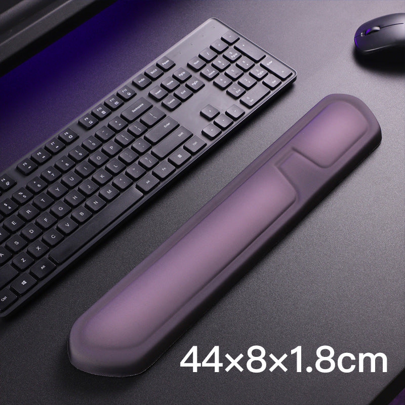 Purple Comfortable Memory Foam Wrist Rest Set â€“ Ergonomic Mouse Pad & Keyboard Hand Support for Office and Home Use