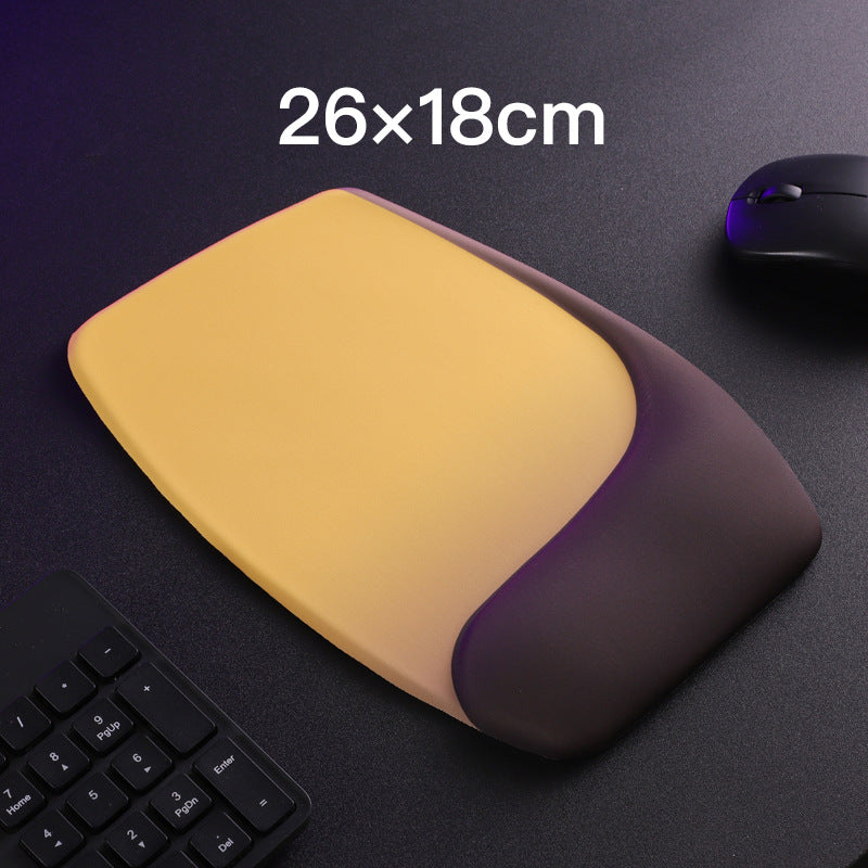 Yellow Comfortable Memory Foam Wrist Rest Set â€“ Ergonomic Mouse Pad & Keyboard Hand Support for Office and Home Use