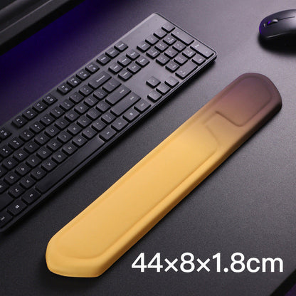 Yellow Comfortable Memory Foam Wrist Rest Set â€“ Ergonomic Mouse Pad & Keyboard Hand Support for Office and Home Use