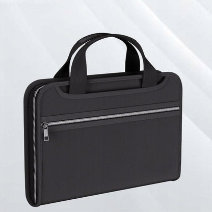 Fireproof & Waterproof Expanding File Folder Organizer with Zipper - Large Capacity Document Safe Bag(Silver zipper handle model)