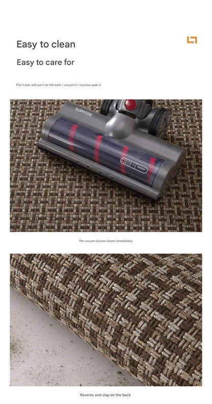 Absorbent & Dirt-Resistant Woven Kitchen Mat - Non-Slip Runner Rug for Home(Style Woven Red)