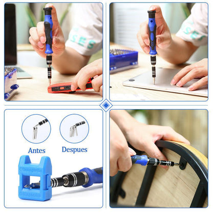 Professional 140-in-1 Precision Screwdriver Repair Tool Kit in Portable Oxford Bag(blue)