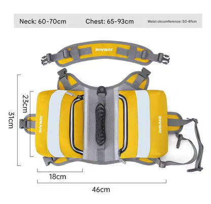 Camuflaje Saddle Bag Dog Backpack - Adjustable Harness Pack for Hiking, Camping & Travel with Medium to Large Dogs