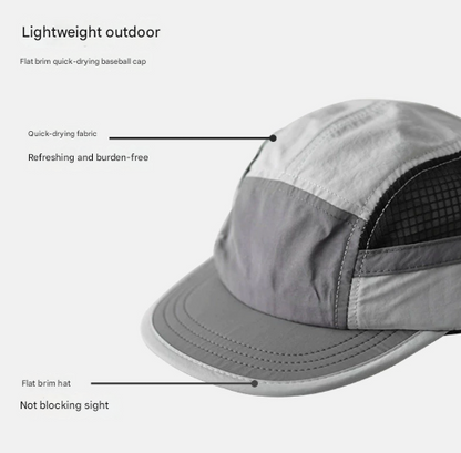 Light Green UPF 50+ Quick-Dry Outdoor Sun Hat with Breathable Mesh - Lightweight Adjustable Cap for Hiking, Camping and Fishing in the Australian Sun