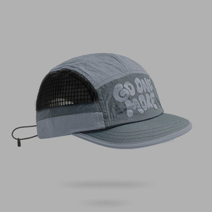 Grey UPF 50+ Quick-Dry Outdoor Sun Hat with Breathable Mesh - Lightweight Adjustable Cap for Hiking, Camping and Fishing in the Australian Sun