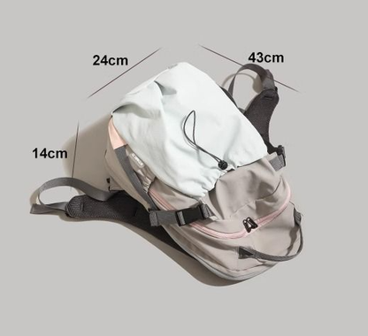 Green Minimalist Laptop Backpack Large Capacity 43cm for Men and Women - Unisex Casual School Bag for Uni and Work