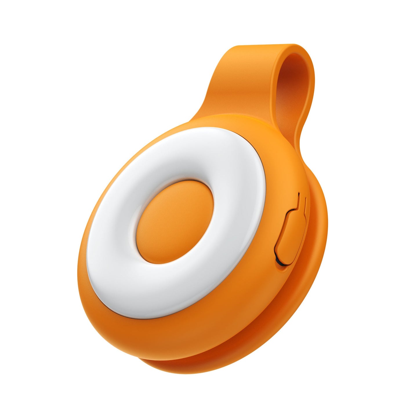 Orange Mini Magnetic Selfie Light Clip-On LED Phone Fill Light Rechargeable 500mAh 5 Lighting Modes Portable Video Light for Vlogging & Zoom Calls