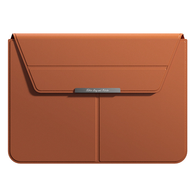 3-in-1 Detachable PU Leather Laptop Sleeve with Ergonomic Stand & Mouse Pad(grey  13/14 inch)