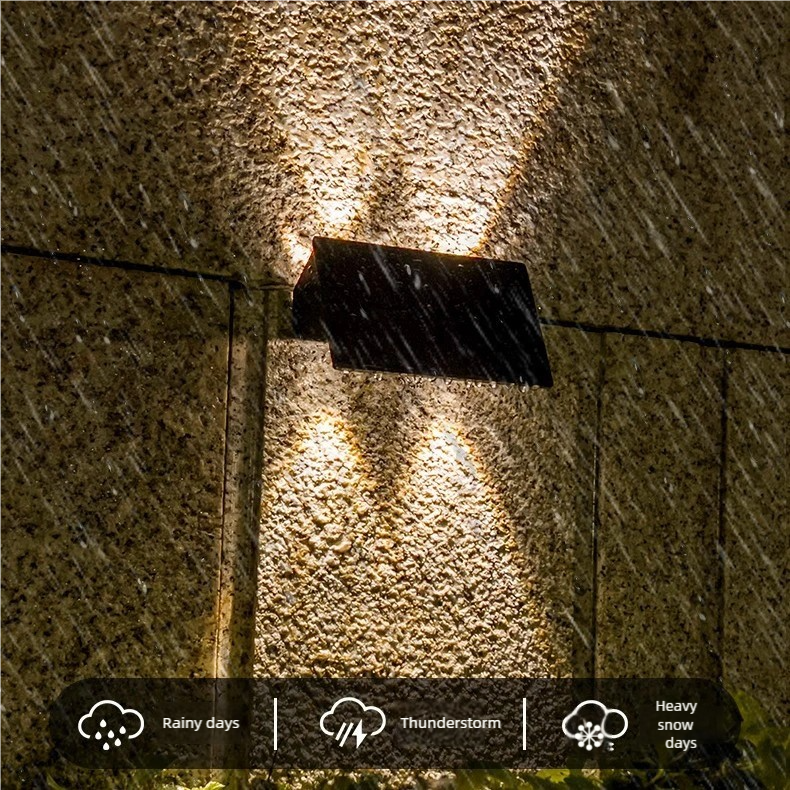 Solar Powered Up and Down Wall Light(colorful light)