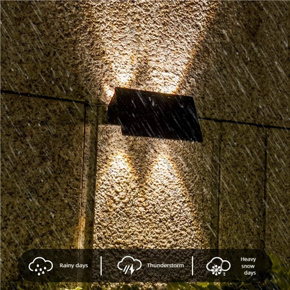 Solar Powered Up and Down Wall Light(colorful light)