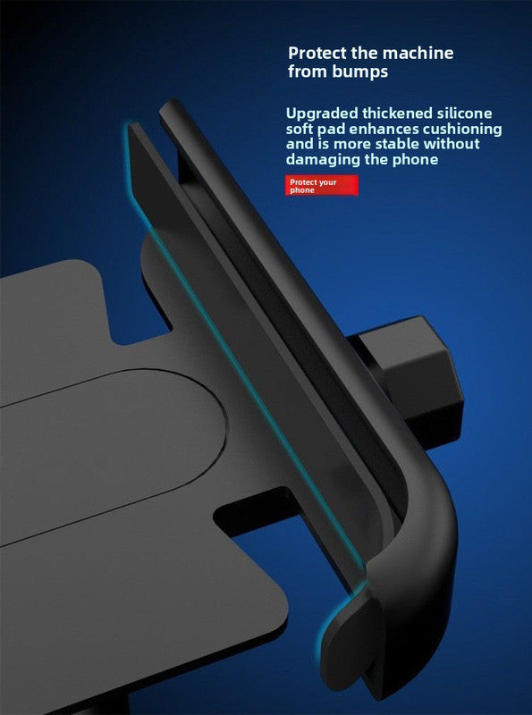 Universal Aluminium Motorcycle Phone Holder Handlebar Mount 360 Rotation Anti-Shake CNC Metal for Bike Scooter 4-7 Inch Phones Black