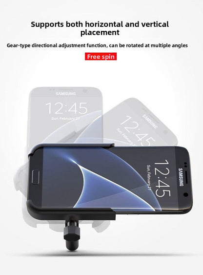 Universal Aluminium Motorcycle Phone Holder Handlebar Mount 360 Rotation Anti-Shake CNC Metal for Bike Scooter 4-7 Inch Phones Black