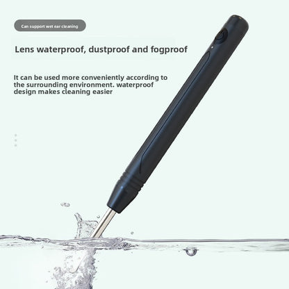 Smart Visual Ear Wax Removal Tool with HD Camera WiFi Wireless Otoscope Ear Cleaner 3.5mm Ultra Slim Lens for iPhone Android White