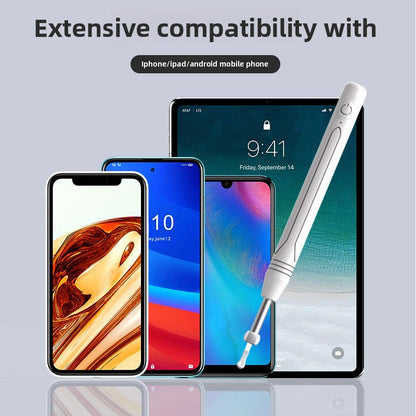 Smart Visual Ear Wax Removal Tool with HD Camera WiFi Wireless Otoscope Ear Cleaner 3.5mm Ultra Slim Lens for iPhone Android Green