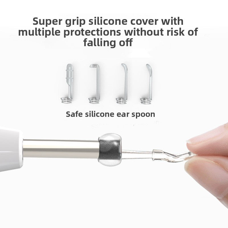 Smart Visual Ear Wax Removal Tool with HD Camera WiFi Wireless Otoscope Ear Cleaner 3.5mm Ultra Slim Lens for iPhone Android Green