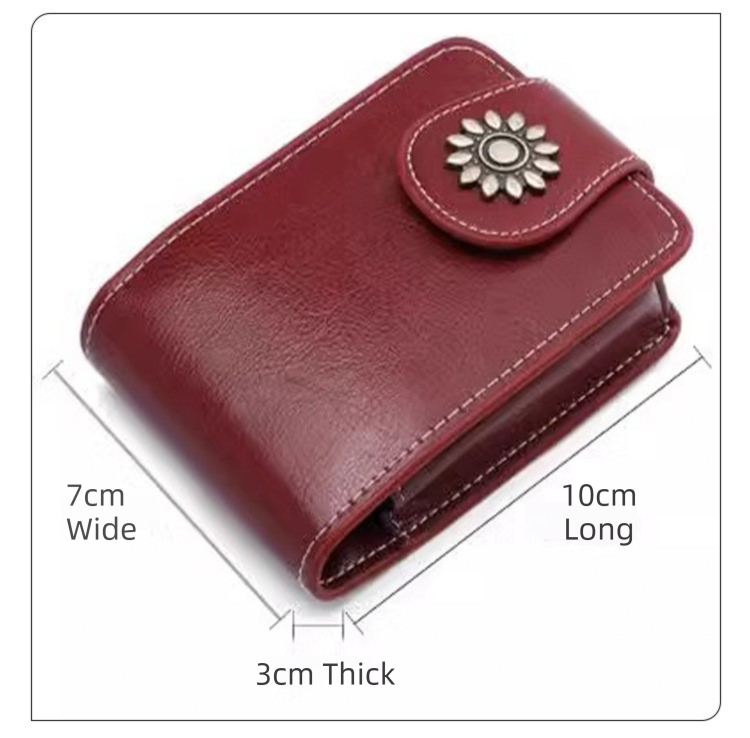 Black Sleek Compact PU Leather Flap-Top Lip Gloss Organizer with Built-in Mirror