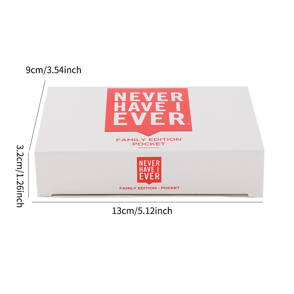 2-Pack Never Have I Ever Card Game(Red & White Sets) - Interactive Party Tabletop Game & Hilarious Social Icebreaker for Teens and Adults