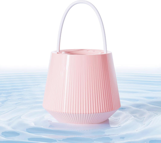 Pink Hanging Bathtub Water Purifier with 8-15 Stage Ceramic Filter Core - Removes Chlorine, Scale & Heavy Metals, Easy Installation