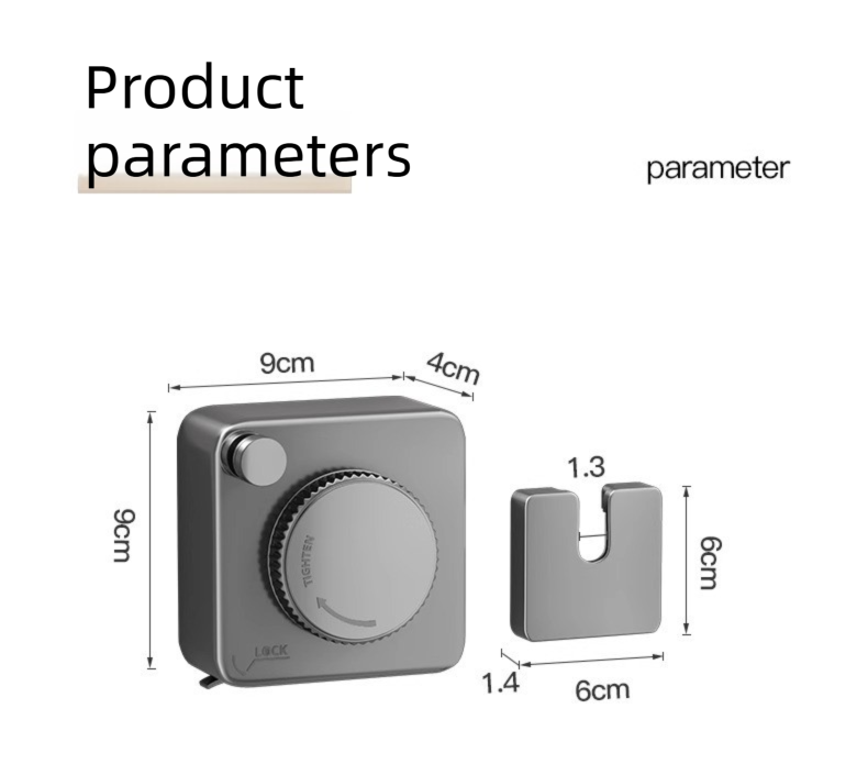 Grey 4.2M Heavy Duty Invisible Retractable Clothesline - Rustproof & Drill-Free Laundry Hanger with 20kg Load Capacity