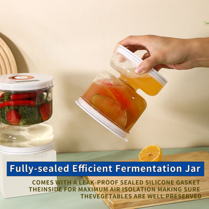 Food-Grade Pickle Hourglass Jar with Strainer Flip - 200ml Compact Kitchen Wet and Dry Separation Container for Olives, JalapeÃ±os & Pickles