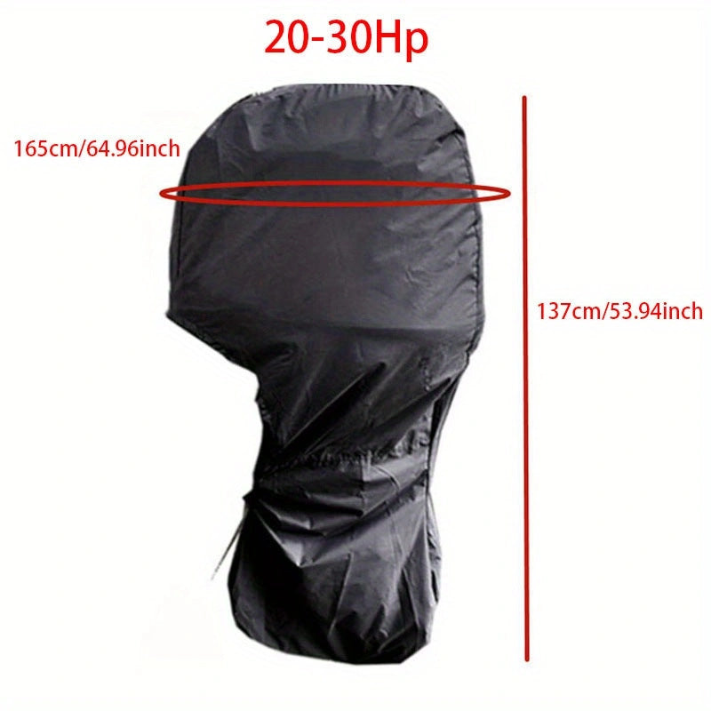 Heavy-Duty Full Marine Engine Coverage for 20-30HP - Waterproof & UV Resistant All-Weather Boat Engine Protector