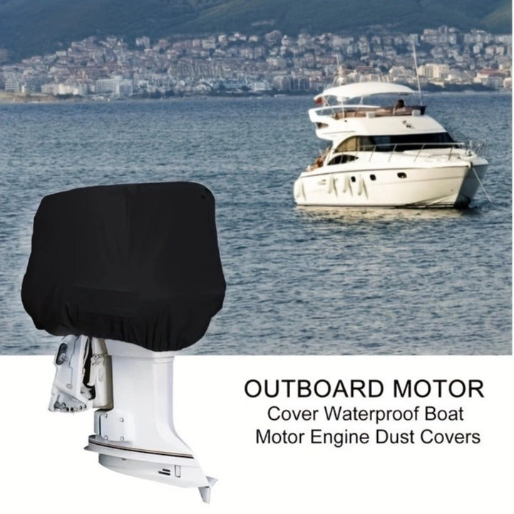 Heavy-Duty Full Marine Engine Coverage for 30-60HP - Waterproof & UV Resistant All-Weather Boat Engine Protector