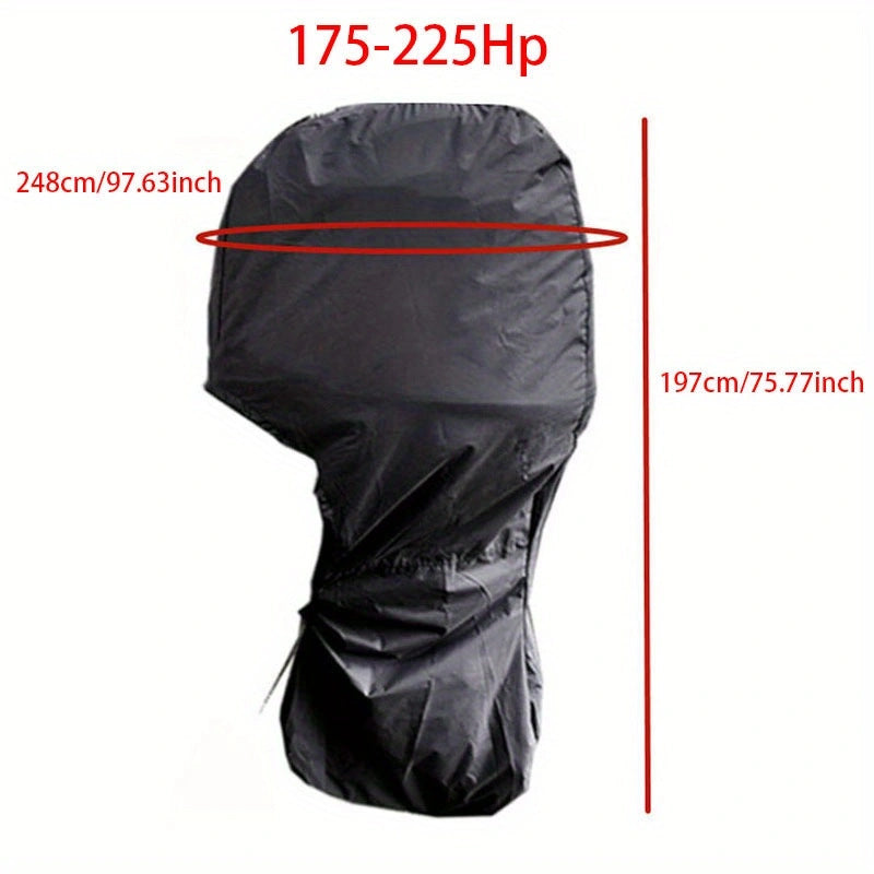 Heavy-Duty Full Marine Engine Coverage for 175-225HP - Waterproof & UV Resistant All-Weather Boat Engine Protector