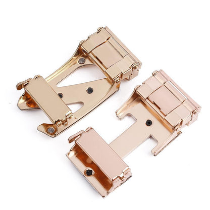 Men's Fashionable Z Style Sliver Automatic Buckle Sleek Business Suit Belt - Adjustable No-Hole Waistband (3.5cm Width & 120cm Length)