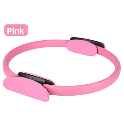 Pink Pilates Ring Exercise Tool â€“ High-Elasticity Yoga Ring for Core Strength, Postpartum Recovery, Glute Toning & Full-Body Workout (Unisex)