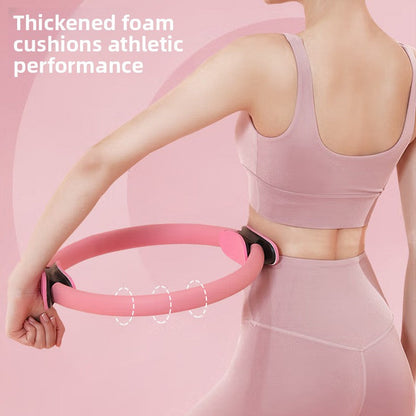 Pink Pilates Ring Exercise Tool â€“ High-Elasticity Yoga Ring for Core Strength, Postpartum Recovery, Glute Toning & Full-Body Workout (Unisex)