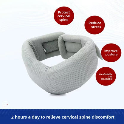360Â° Neck Support Collar with Cooling Mesh Fabric â€“ Posture Corrector for Forward Head & Neck Pain Relief, Includes Washable Cover (Free Replacement Cover Included)