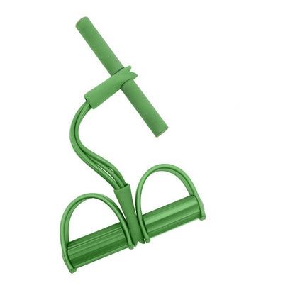 Green Home Multi-Function Foot Pedal Resistance Trainer â€“ 4-Strand Elastic Pull Rope for Abdominal Exercise, Sit-Up Assistance, and Full-Body Fitness (Unisex)