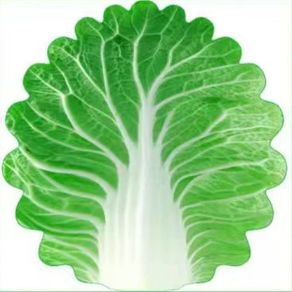 Cute Cabbage-Shaped Fleece Blanket â€“ Fun and Cozy Throw for Naps, Office Use, Air Conditioning, or Baby Swaddling (Green & White)(120cm*120cm)
