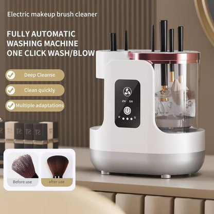 Automatic Electric Makeup Brush Cleaner with UV Sterilization & Fast Drying â€“ Rechargeable, One-Touch Cleaning for Home & Travel