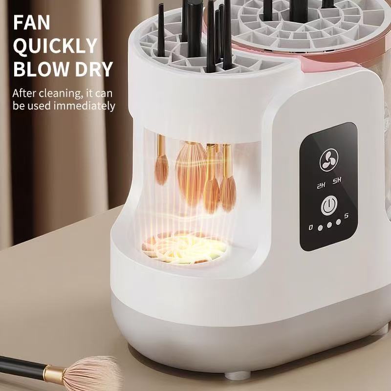 Automatic Electric Makeup Brush Cleaner with UV Sterilization & Fast Drying â€“ Rechargeable, One-Touch Cleaning for Home & Travel