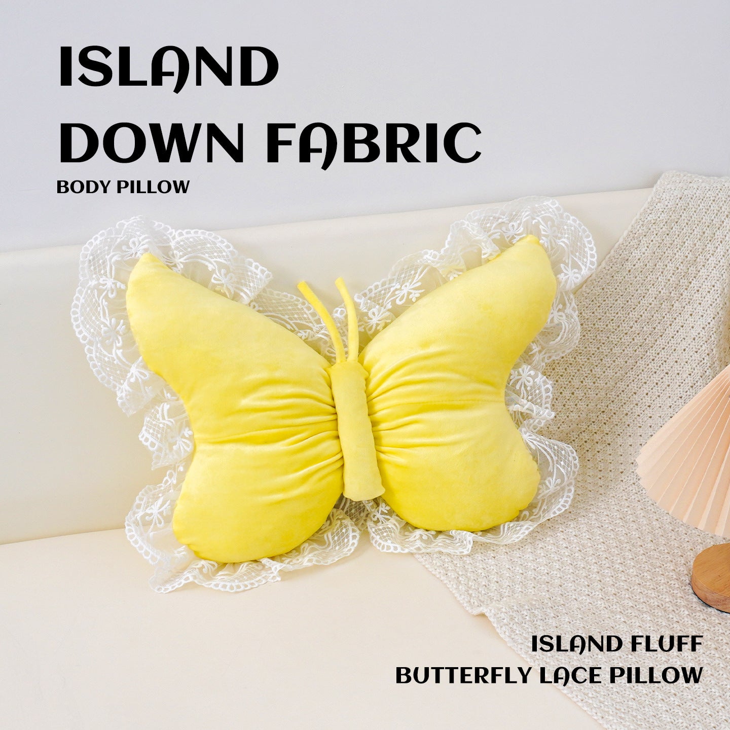 Brown Elegant Butterfly Lace Throw Pillow 60x45cm Soft Decorative Cushion for Sofa Bedroom Office and Car Comfort Backrest Accessory